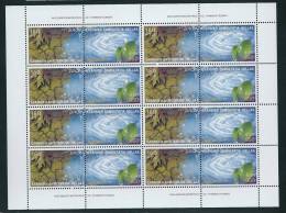 Greece Europa Cept 2001 Water, A Natural Treasure Sheet 8 Sets MNH - Feuilles Complètes Et Multiples