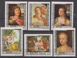 Manama 1968  - Art - Paintings - Mi.432-468A -11v -incomplete Set - Used - Manama