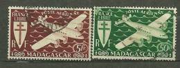 Madagascar ; Oblitéré ; Yvert & Tellier ; Poste Aérienne; N° 57,60 - Aéreo