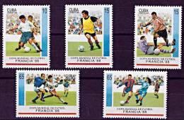 CUBA 1998  FOOTBALL CUP = FRANCE´98 MNH (**) Neuf POSTFRISH - Nuovi