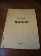 1979  ESTONIA  VÕRU TELEPHONE DIRECTORY - Libros Antiguos Y De Colección