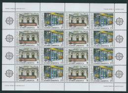 Greece 1990 Europa Cept Sheet 8 Sets MNH - Feuilles Complètes Et Multiples