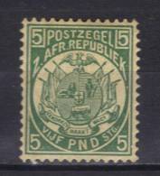 R321 - TRANSVAAL , 5 Sterline Verde N. 86 * Mint . Punto Al Retro . - Transvaal (1870-1909)