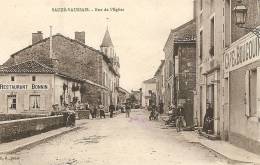 Cpa Sauze Vaussais Rue De L´eglise - Sauze Vaussais