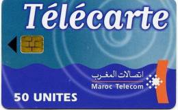 @+ Maroc Telecom 50U - Puce SIE 37 - Date 09/01 Série 2002 - Marokko