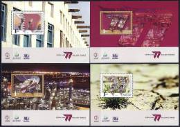(023-26) Qatar  2010  Export / Production  4 Sheets / Bf / Blocs  ** / Mnh  Michel 2010 - Qatar