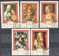 Fujeira1971 - DÜRER -  Art - Paintings - Mi.662-666A - Used - Fudschaira