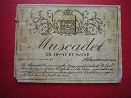 ETIQUETTE MUSCADET DE SEVRE ET MAINE  APPELATION CONTROLEE   1967 - White Wines