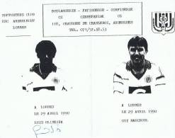 RSC ANDERLECHT - AUTOGRAPHE AUTHENTIQUE LUIS OLIVEIRA 1990 - Autogramme