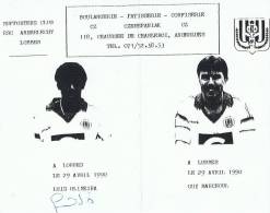 RSC ANDERLECHT - AUTOGRAPHE AUTHENTIQUE LUIS OLIVEIRA 1990 - Autógrafos