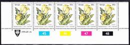 Venda - 1979 - Definitive Flowers - Control Strip - 20c Zantedeschia Jucunda - Venda