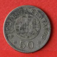 ANGOLA  50  CENTAVOS  1928   KM# 69  -    (1610) - Angola