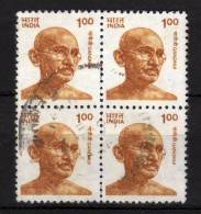 INDIA - 1991 YT 1085 X 4 USED DENT.12,5X13 - Used Stamps