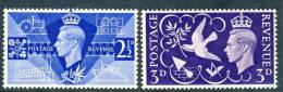 1946 Great Britain MNH (**) Set Of 2 Stamps Peace Scott # 264-65 - Neufs