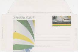 Australia 1987 A80 America's Cup Defence 50c Aerogramme - Aerogrammi