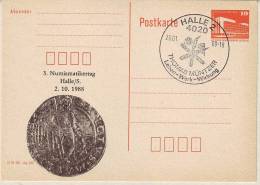 Privatganzsache Halle Thomas Müntzer Numismatikertag - Cartoline - Usati