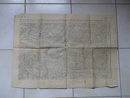 DPT 02. - . CARTE TOPOGRAPHIQUE - LAON - CARROYAGE KILOMETRIQUE ( PROJECTION LAMBERT ). - Topographical Maps