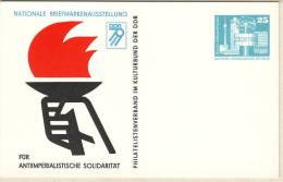 Privatganzsache Für Antiimperialistische Solidarität Zudruck: Nationale Briefmarkenausstellung - Otros & Sin Clasificación