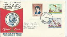 NEW ZEALAND 1969–FDC FRUIT MEAT WOOL STAMPS ADDR TO THE HAGUE - HOLLAND   W 3  ST OF 8-18.20 C  POSTM. WELLINGTON JUL 8 - FDC