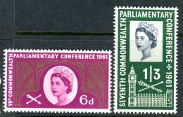 1961 Great Britain Set Of 2 MNH(**) Stamps Parliament Conference  Scott 385-86 - Unused Stamps