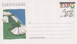 Australia 1988 A 86 Expo 88 53c Aerogramme - Aerogramme