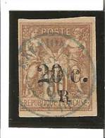 TIMBRES DES COLONIES FRANCAISES DE 1877  Sage  N° 10  Oblitéré - Oblitérés