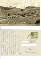 Oberiberg. Postcard 9x14 Travelled 1957 (stamp Sommerferien Wintersport - Posthotel Hubti) - Oberiberg