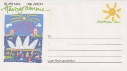 Australia 1989 A 88 Sydney Harbour Scene 60c Aerogramme - Aerogramme