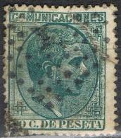 Sello 50 Cts Alfonso XII 1878, Verde Oscuro, Num 196a º - Nuevos