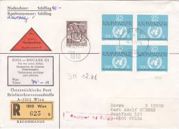 LETTRE COVER BRIEF, AUTRICHE OSTERREICH,1971, Einschreiben, Mi 1347, WIEN - FULDA 5 STAMPS /3874 - Covers & Documents