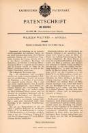 Original Patentschrift - W. Walther In Apolda , 1895 , Lesepult  Pult , Buch , Bücher , Bücherei !!! - Other & Unclassified