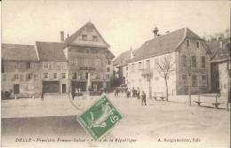 DELLE - Frontière Franco-Suisse - Place De La République - Carte Animée - Delle