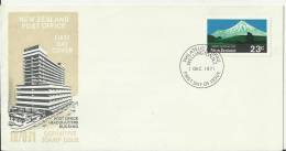 NEW ZEALAND 1971–FDC DEFINITIVE SERIE - EGMONT NATIONAL PARK   W 1 ST OF 23  C POSTM WELLINGTON DEC 1 RE1084 - FDC