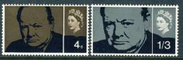 1965 Great Britain MNH (**) Set  Of 2 Stamps "Churchill" Scott # 420-421 - Unused Stamps