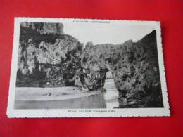 07  VALLON  Le Pont D Arc  Circulee 1938 Edit  Dupont 67 Bis Ardeche - Vallon Pont D'Arc