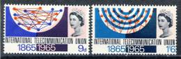 1965 Great Britain Set Of 2 MH (*) Stamps "TELECOMMUNICATION" Scott # 442-43 - Unused Stamps