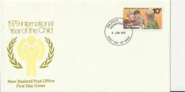 NEW ZEALAND 1979 - FDC INTERNATIONAL YEAR OF THE CHILD (DES 1) W 1 ST OF 10 C - POSTM WANGANUI JUN 6 RE1098 - FDC