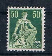 Schweiz 1908 Helvetia Mi.Nr. 107z * Ungebraucht - Unused Stamps