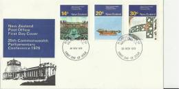 NEW ZEALAND 1979 - FDC 25TH COMMONWEALTH PARLIAMENTARY CONFERENCE W 3 ST OF 14-20-30 C - POSTM WANGANUI NOV 26 RE1101 - FDC