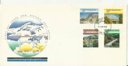 NEW ZEALAND 1985 – FDC SCENIC STAMPS ISSUE - BRIDGES   W 4 STS OF 35-40-45-70 C  POSTM WANGANUI JUN 12 RE1123 - - FDC