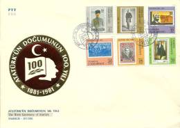 Turkey ; FDC 1981 The Birth Centenary Of Ataturk - FDC