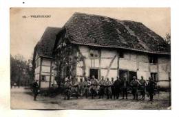 Wolfersdorf Groupe De Soldats Francais Devant Une Ferme Ecrite En 1916 Pres Cernay Canton Dannemarie Edit Chadourne - Cernay