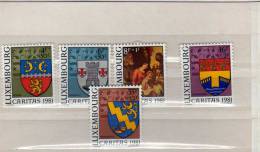 Luxembourg (1981) - "Caritas. Armoiries" Neufs** - Used Stamps