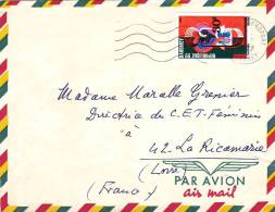 ENVELOPPE PAR AVION REPUBLIQUE DU DAHOMEY  POUR LA FRANCE - Cartas & Documentos