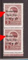 1941 X  5  MONTENEGRO CRNA GORA ITALIA OCCUPAZIONE  ERROR OVERPRINT  NEVER HINGED - Montenegro