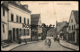 ALTE POSTKARTE GERMERSHEIM PFLASTERBERG HAUPTSTRASSE FUHRWERK KINDER Cpa Postcard AK Ansichtskarte - Germersheim