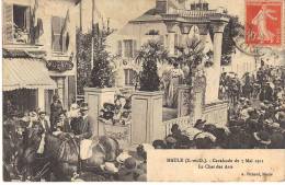 MAULE   Calvacade Du 7 Mai 1911 - Le Char Des Arts - Maule