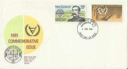 NEW ZEALAND 1981– FDC 100 YEARS OF FEILDING - 1981 INTL YEAR OF DESABLED PERSONS  OF W 2 STS OF 20-25 C  POSTM WANGANUI - FDC