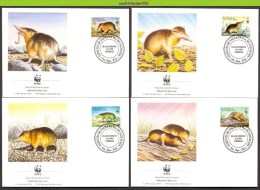 Mud160fb WWF FAUNA ZOOGDIEREN SOLENODON MAMMALS DOMINICA 1994 FDC's - FDC