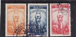 Roumanie 1947 - Yv.no.1022/4 Serie Complete, Obliteres - Usati